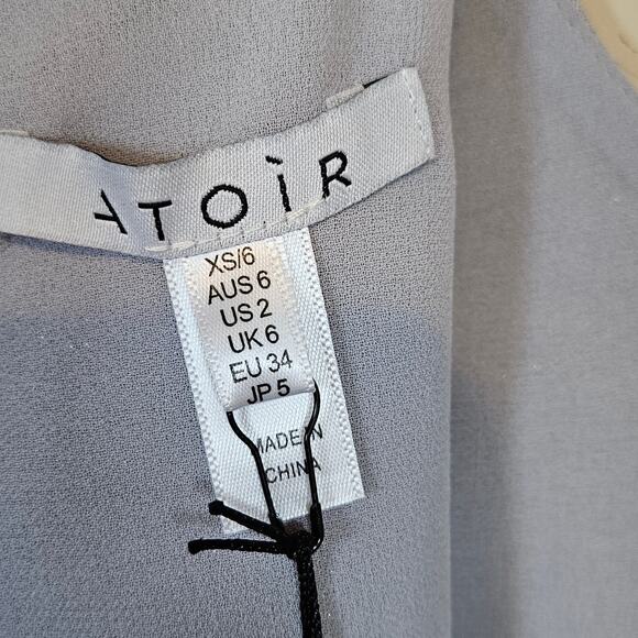 Atoir Walk Me Home Long Sleeve Cocktail Dress Chateau Grey Women's 2 - Picture 8 of 11